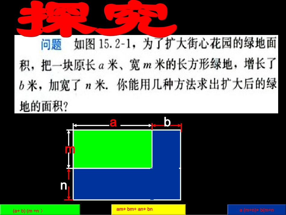 课件人教实验版八年级上册15243整式的乘法——多项式的乘法_第2页