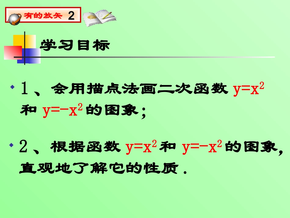 结识抛物线yax的图象和性质_第2页