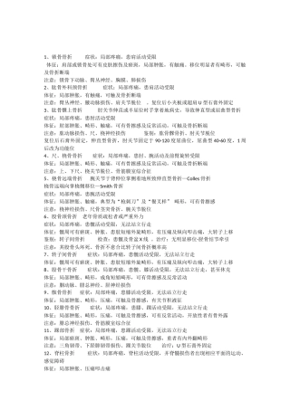 常见骨科症状体征