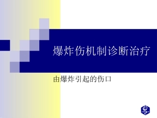 复-爆炸伤处理