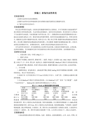 家兔失血性休克