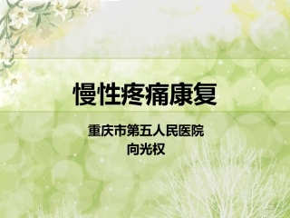慢性疼痛康复