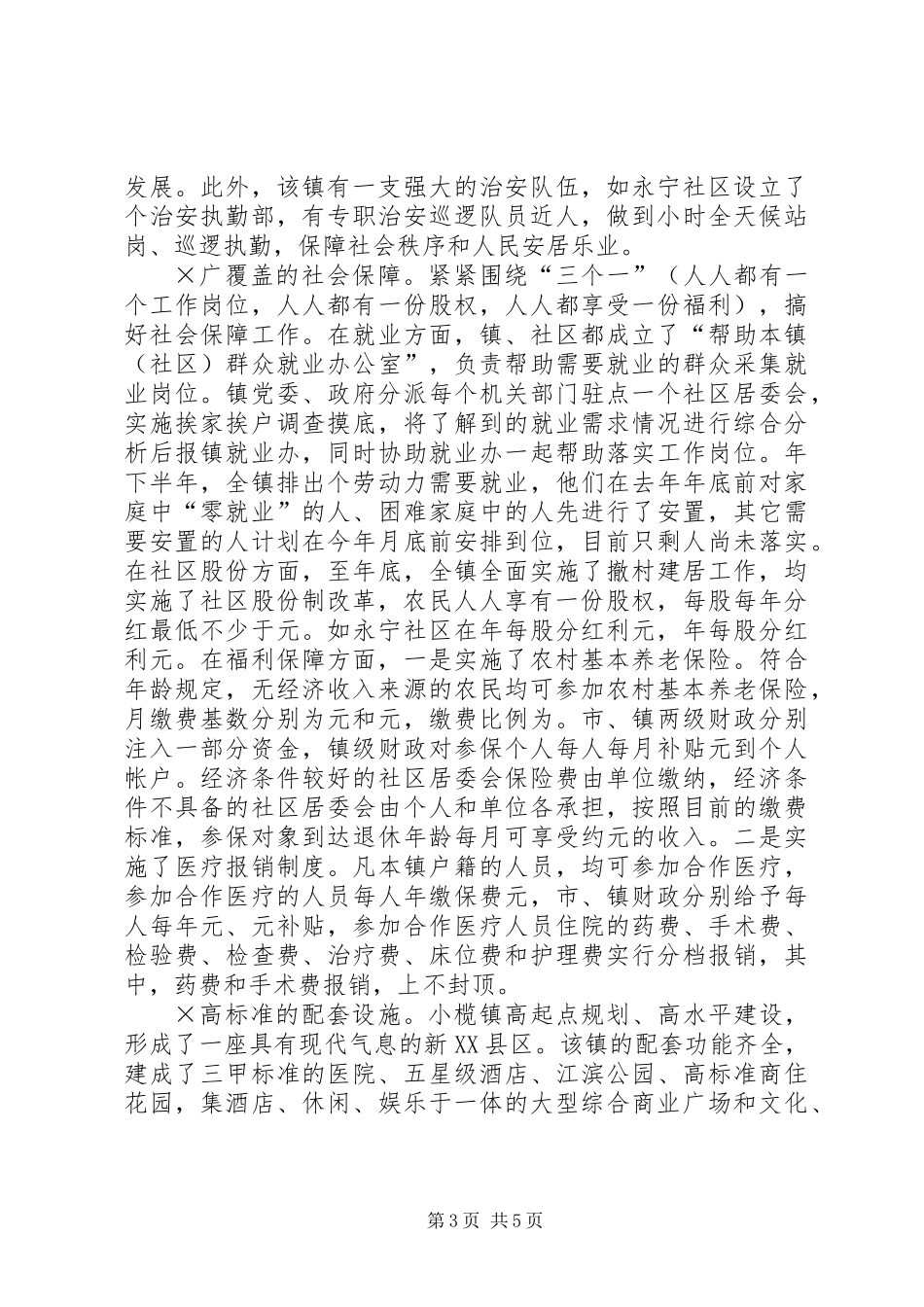 XX省XX县区小榄镇考察报告_第3页