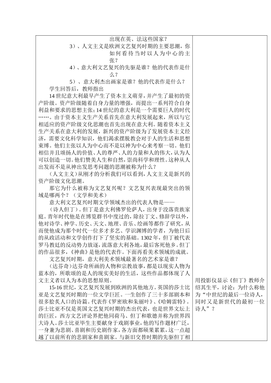 九年级历史上册教案——10资本主义时代的曙光_第2页