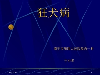 狂犬病-南宁第四人民医院