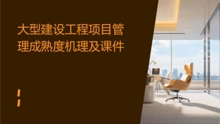 大型建设工程项目管理成熟度机理及课件