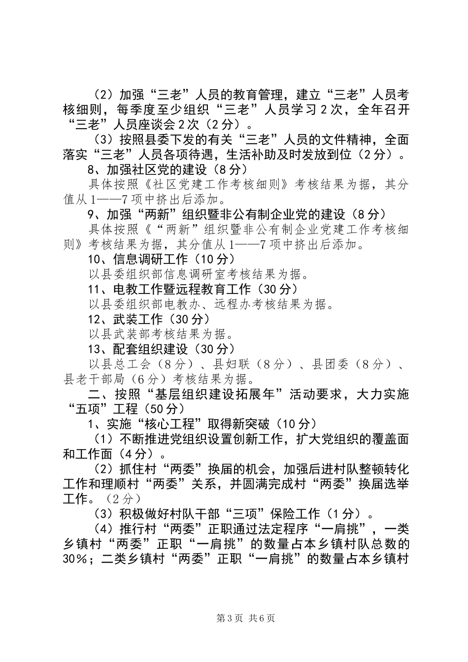党建工作考核意见_第3页