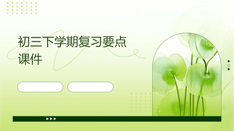 初三下学期复习要点课件_第1页