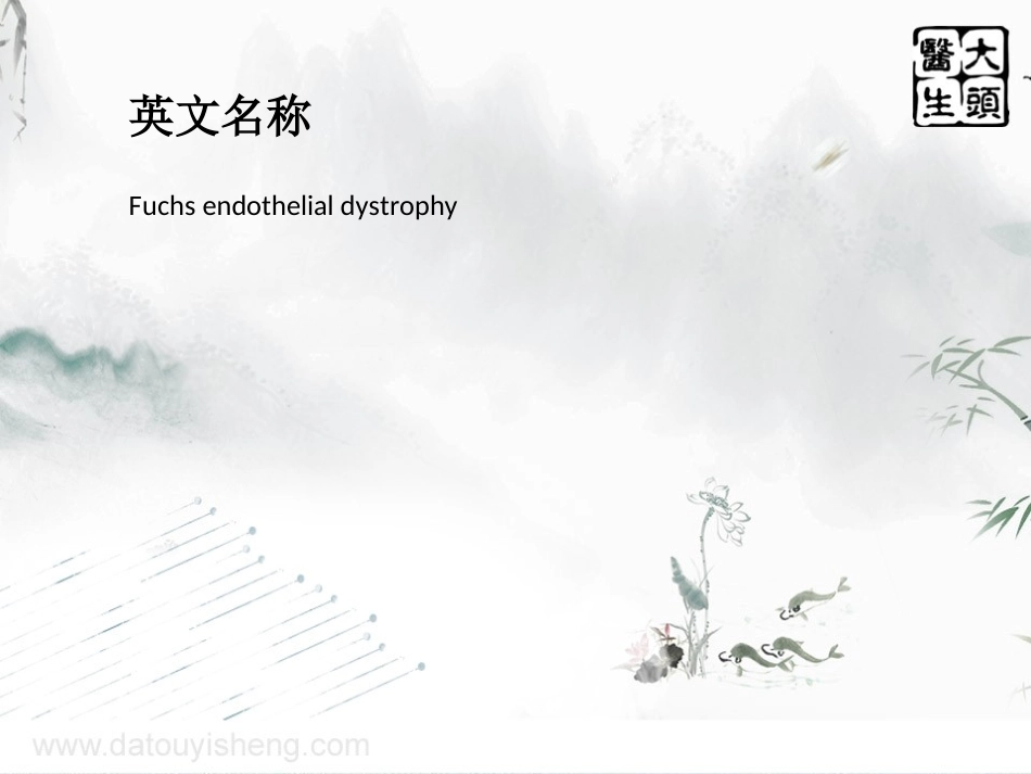 Fuchs角膜内皮营养不良_第2页