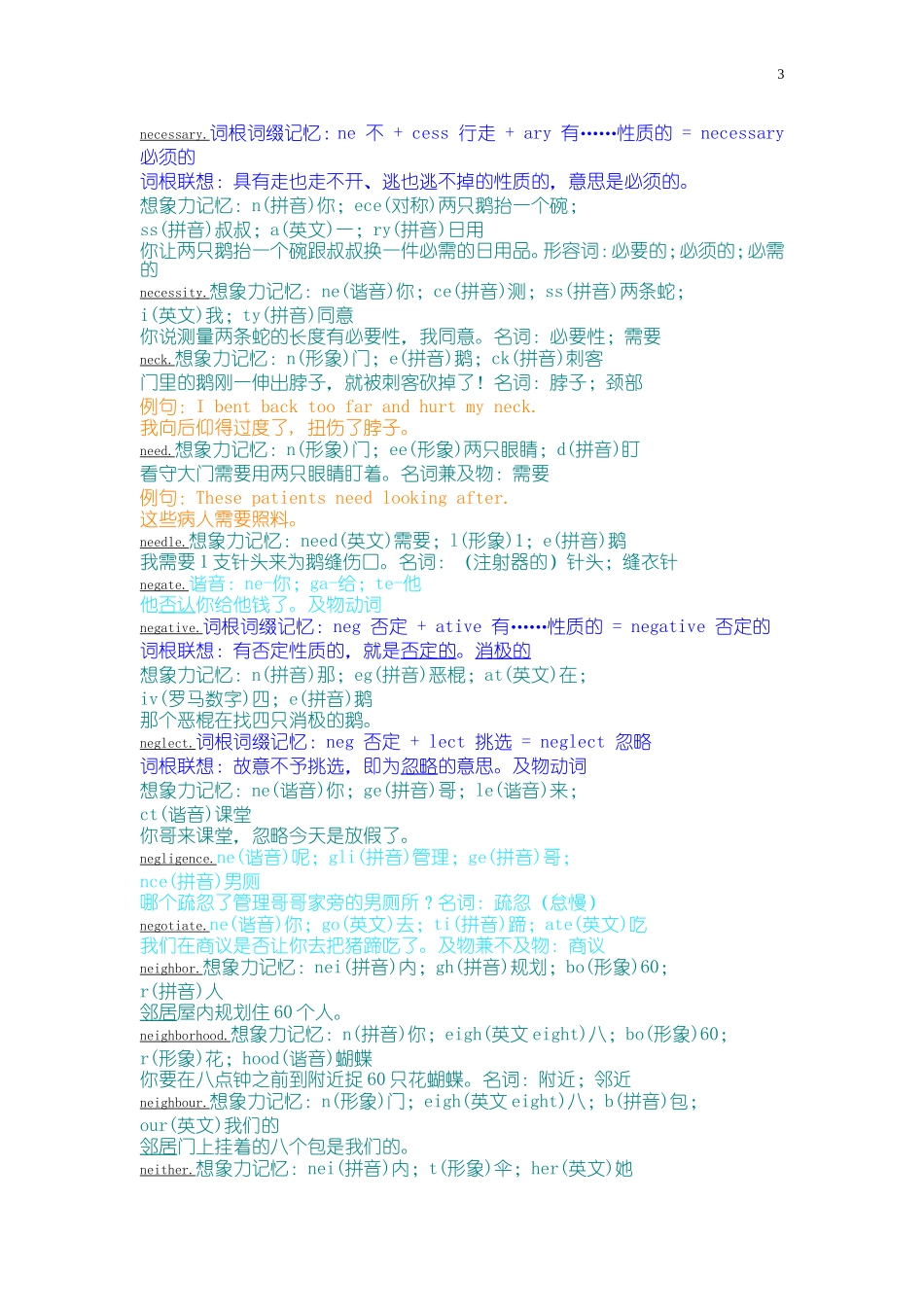 万词右脑光速图形图像记单词-最符合中国人习惯之方法n_第3页