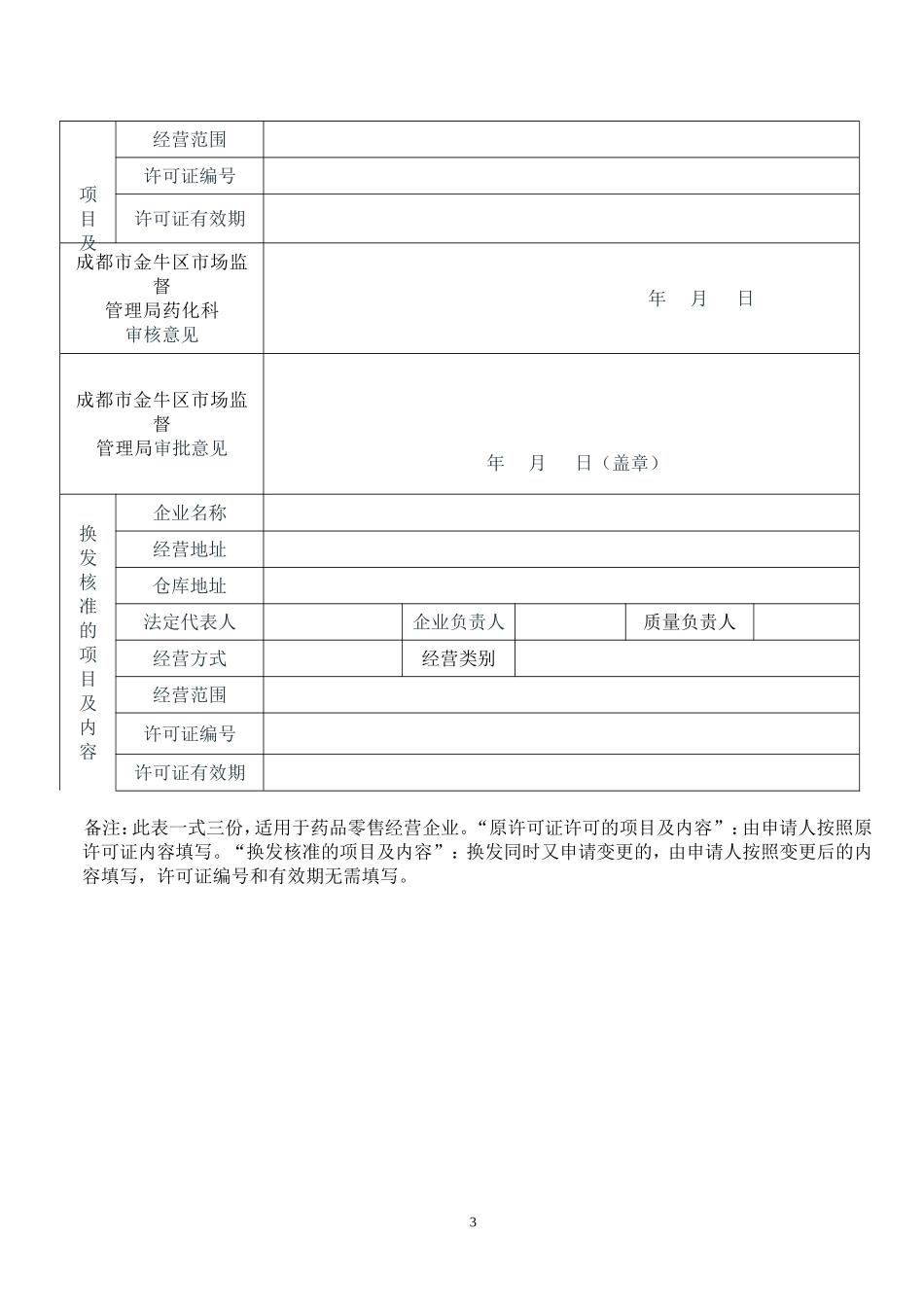 换发药品经营许可证零售办事_第3页