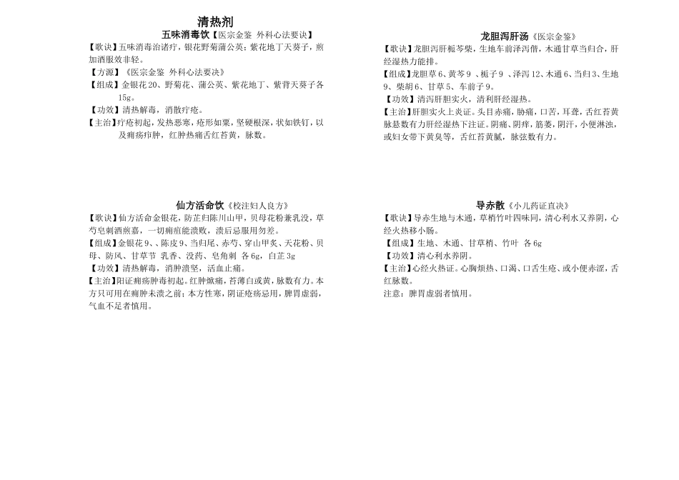 妇科常用方剂100首_第2页