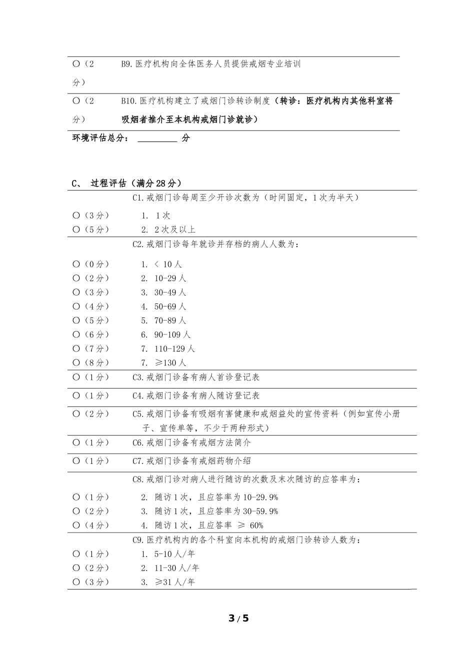 戒烟门诊评估问卷_第3页