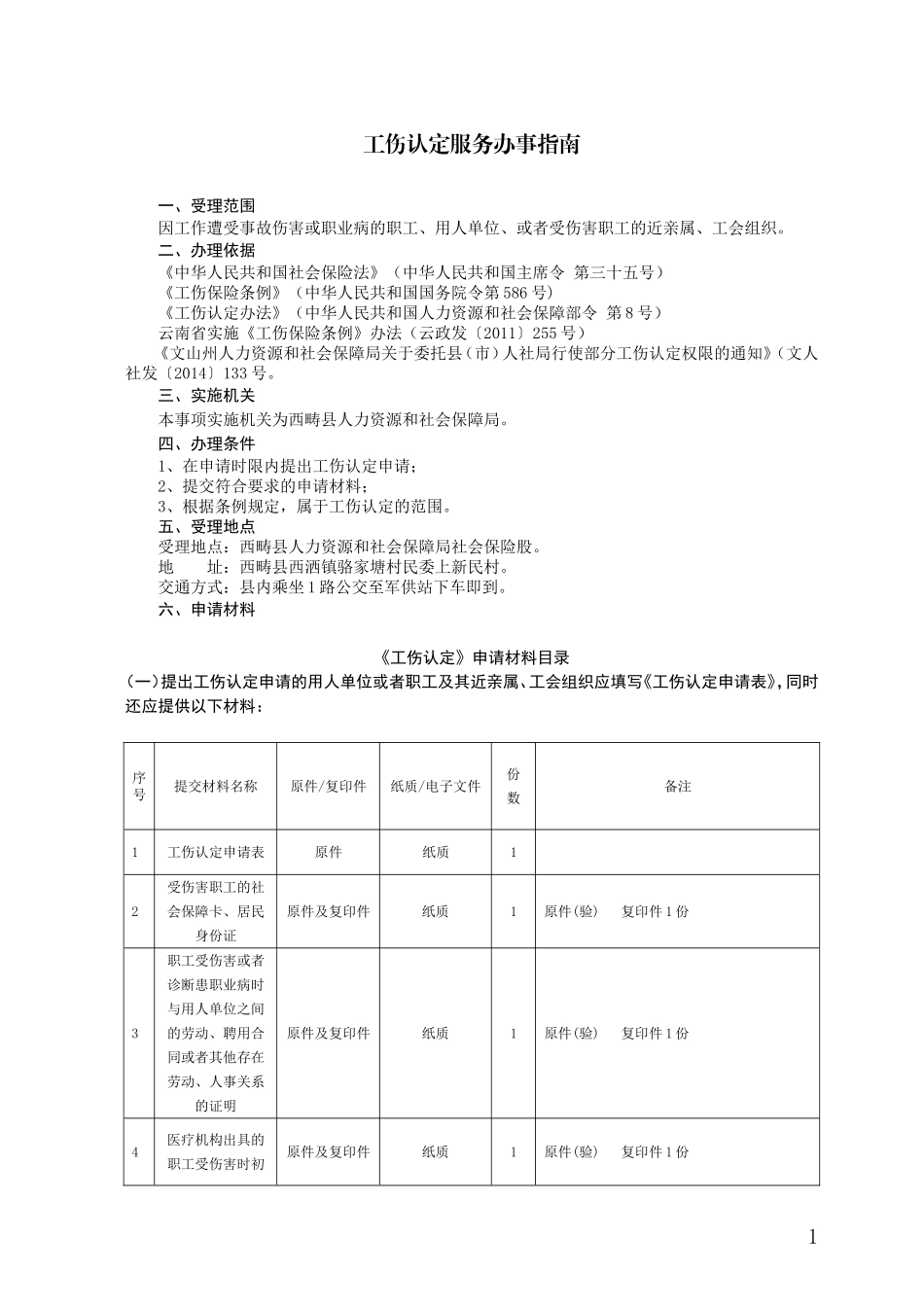 工伤认定服务办事指引完整版_第3页