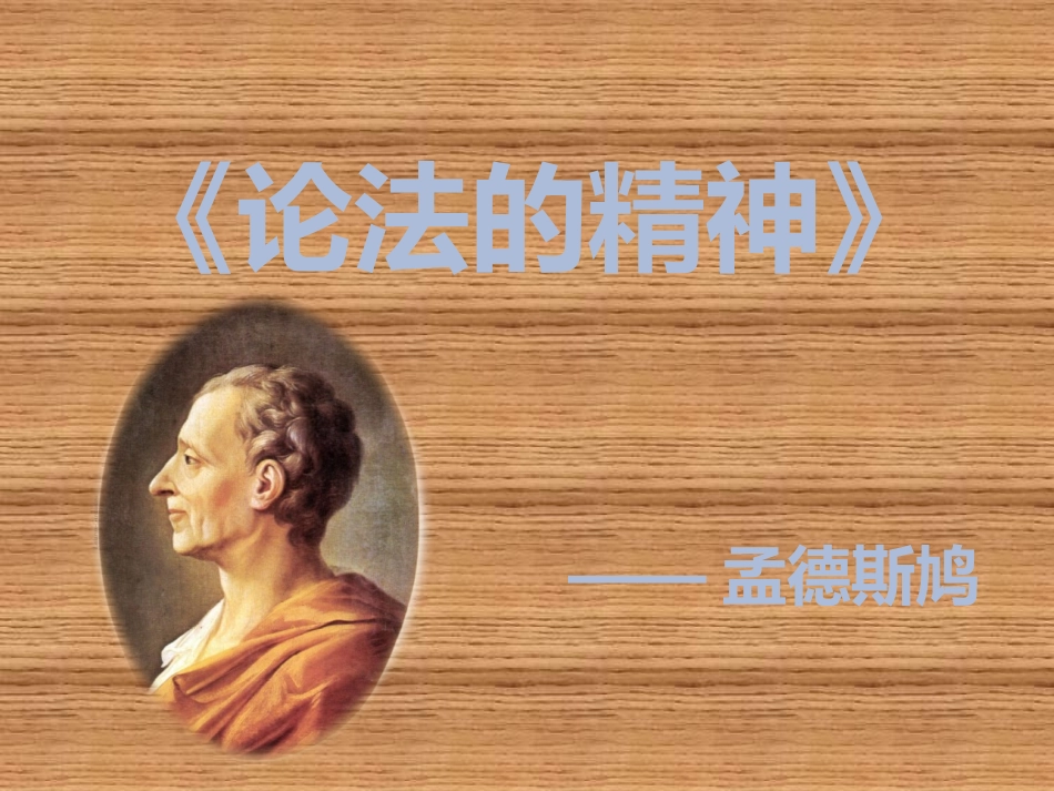 《论法的精神》书评_第1页