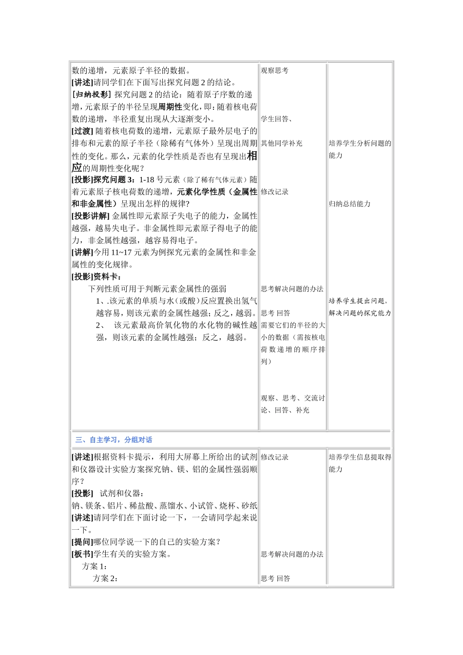 _元素周期律教案_第3页