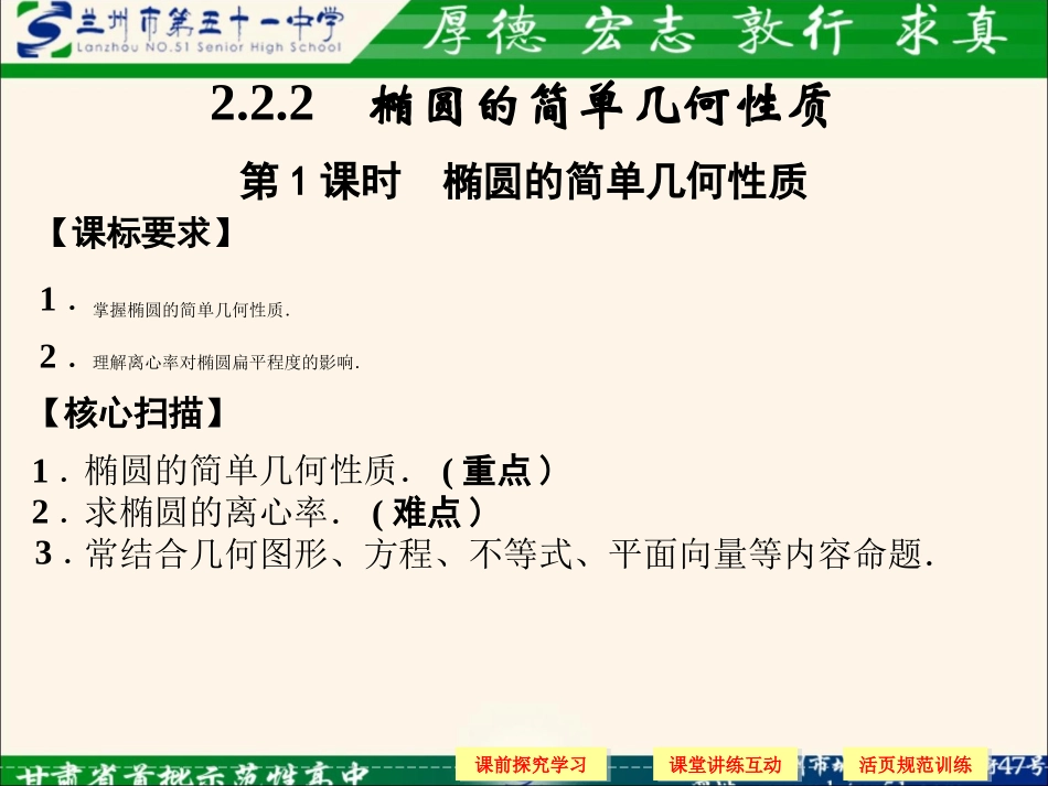《222椭圆及其简单几何性质（1）》课件_第1页