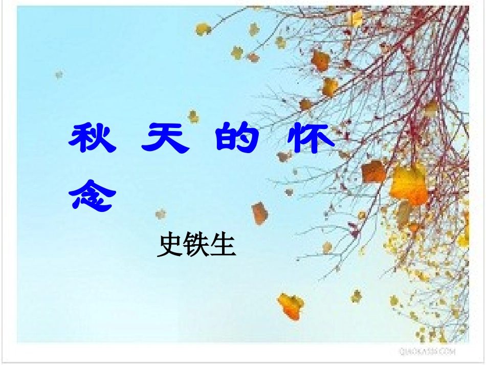 秋天的怀念用_第1页