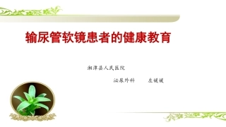输尿管软镜健康宣教