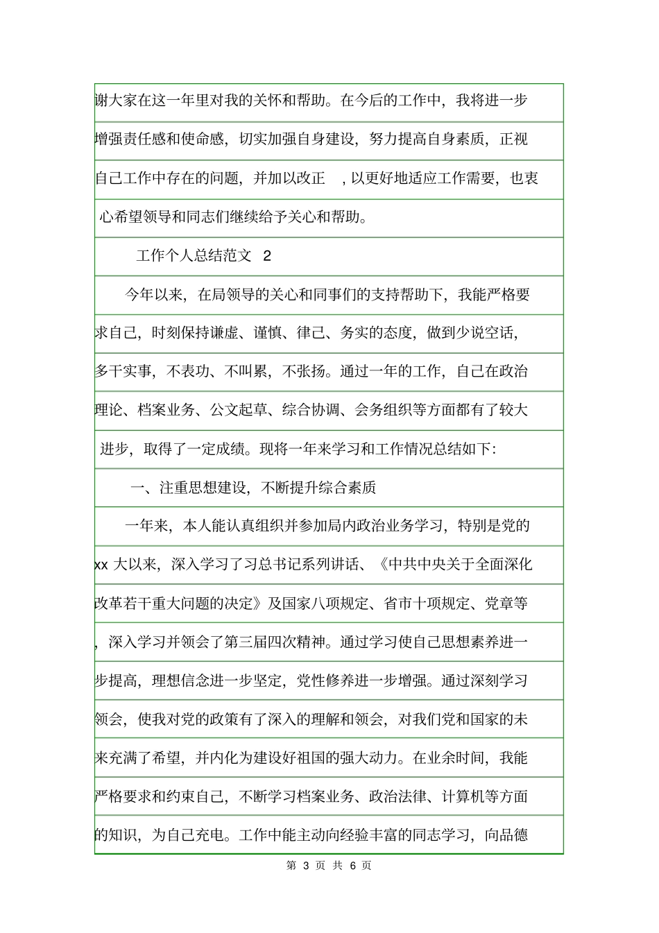 2020年个人总结工作得失范文个人工作总结_第3页