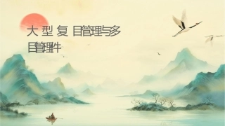 大型复杂项目管理与多项目管理课件
