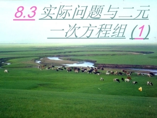 实际问题与二元一次方程组