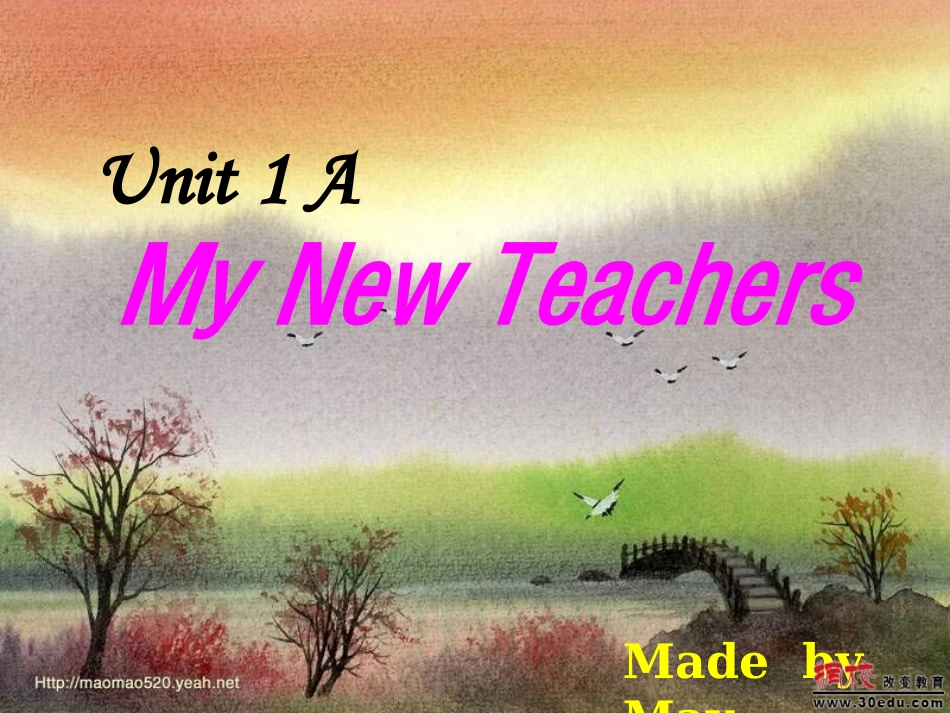 PEP五年级上册Unit1AMyNewTeachers_第1页