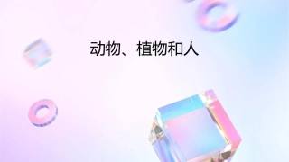 动物植物和人课件