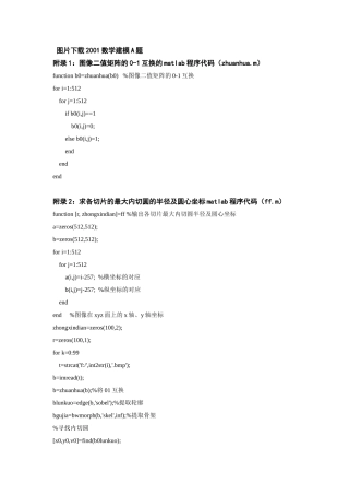 MATLAB的血管三维重建源代码