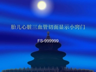 胎儿心脏检查步骤