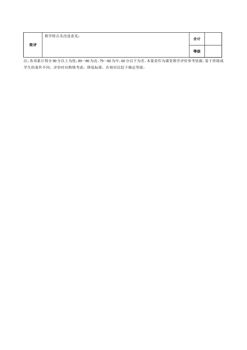教师教学评价表_第2页
