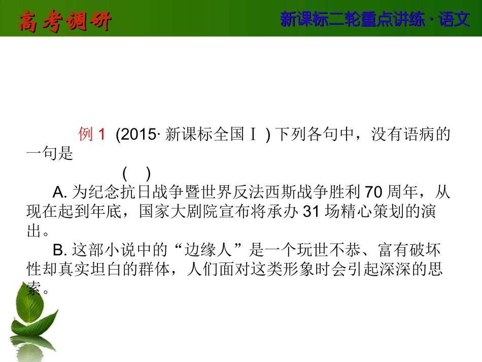 复习点2病句模板_第3页