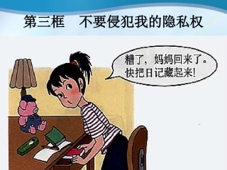 不要侵犯我的隐私权