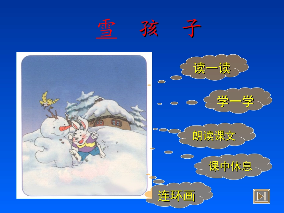 雪孩子教学演示课件_第2页