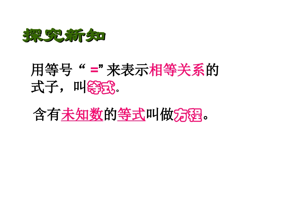 初中一年级数学上册第五章一元一次方程51认识一元一次方程第一课时课件_第3页