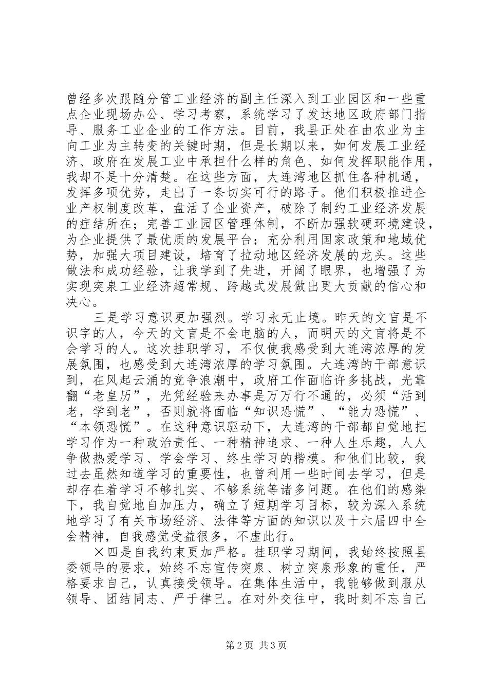 挂职锻炼个人体会小结 _第2页