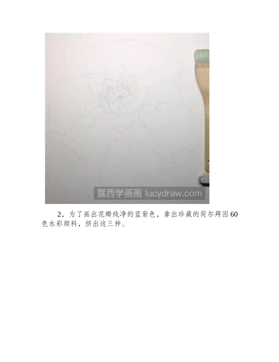 蓝莲花水彩画教程水彩画教程_第2页