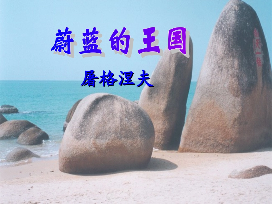 《蔚蓝的王国》PPT_第1页