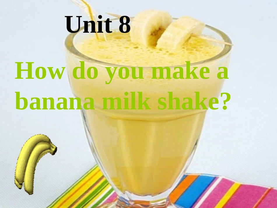 初中二年级英语上册Unit8第一课时课件_第1页