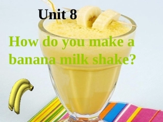 初中二年级英语上册Unit8第一课时课件