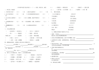 六年级毕业复习综合练习——成语谚语歇后语练习整理 