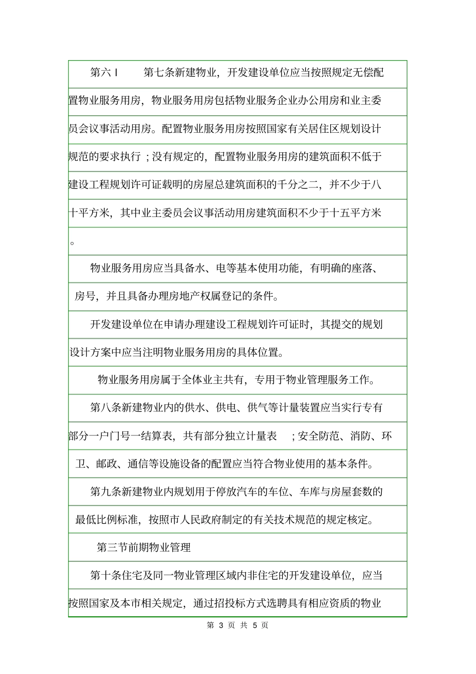 2020年武汉物业管理条例全文规章制度_第3页
