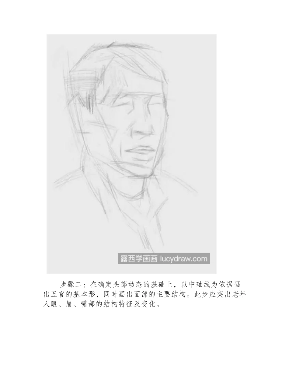 老年男子怎么画_男子头像素描绘画方法是什么_素描教程_第2页