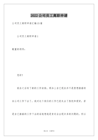 2024公司员工离职申请_2