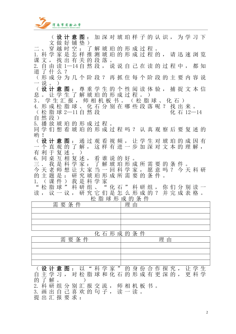 《琥珀》教学设计梁娅萍_第2页