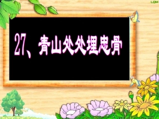 青山处处埋忠骨PPT (2)