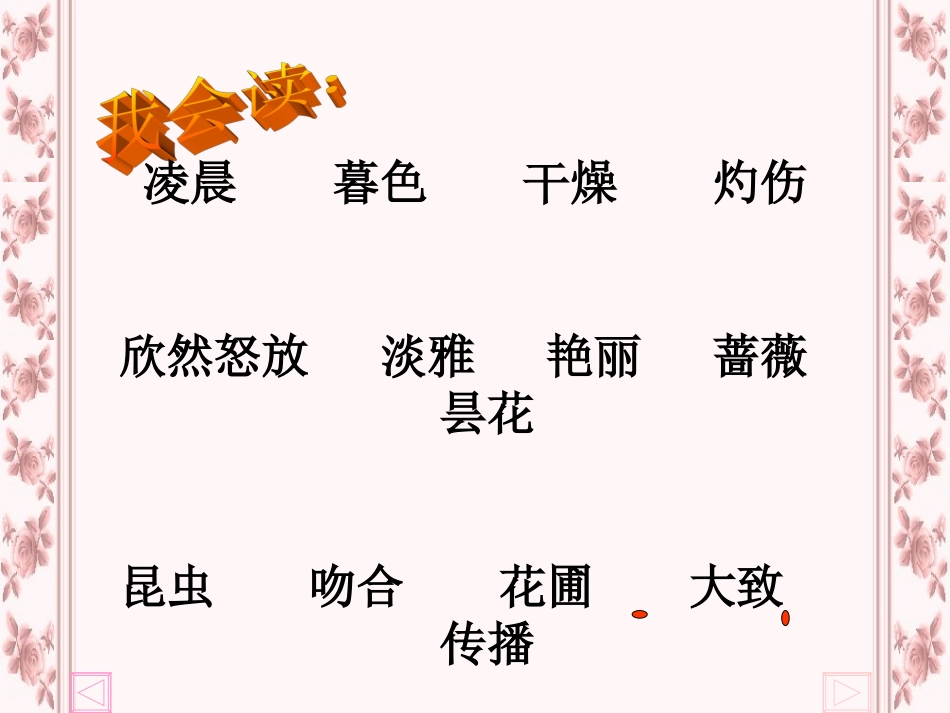 人教版小学语文三年级上册第13课《花钟》_第3页