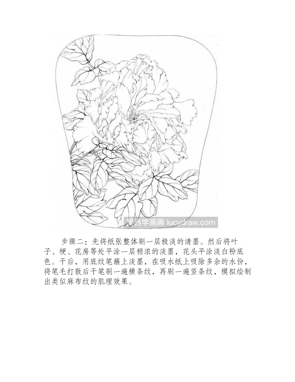 琉璃冠珠怎么画_白牡丹的工笔画步骤有哪些_工笔画教程_第2页