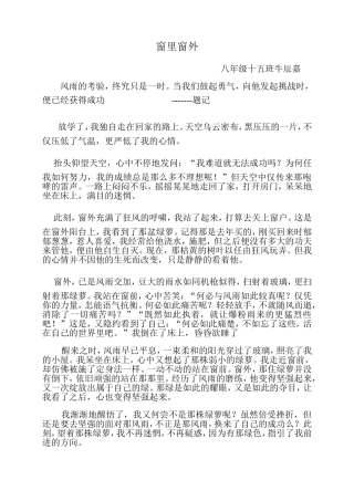 窗里窗外牛辰嘉