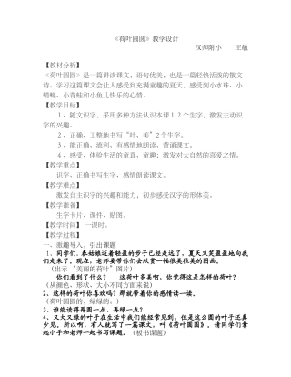 荷叶圆圆王敏